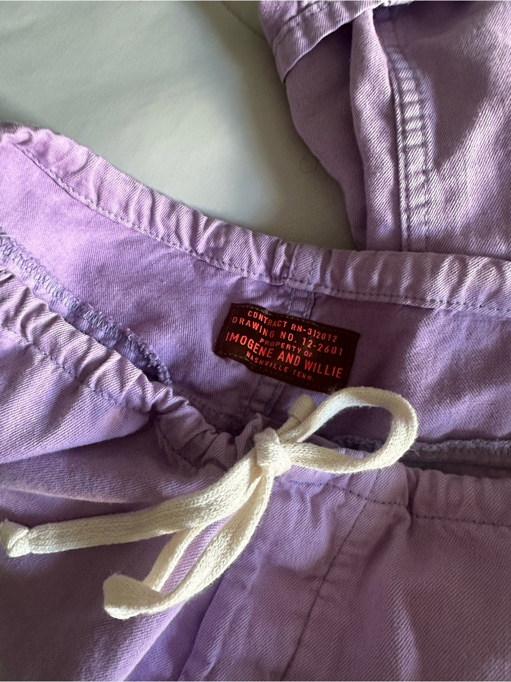 imogene + willie Lavender Wide-Leg Drawstring Pants - Picture 7 of 7
